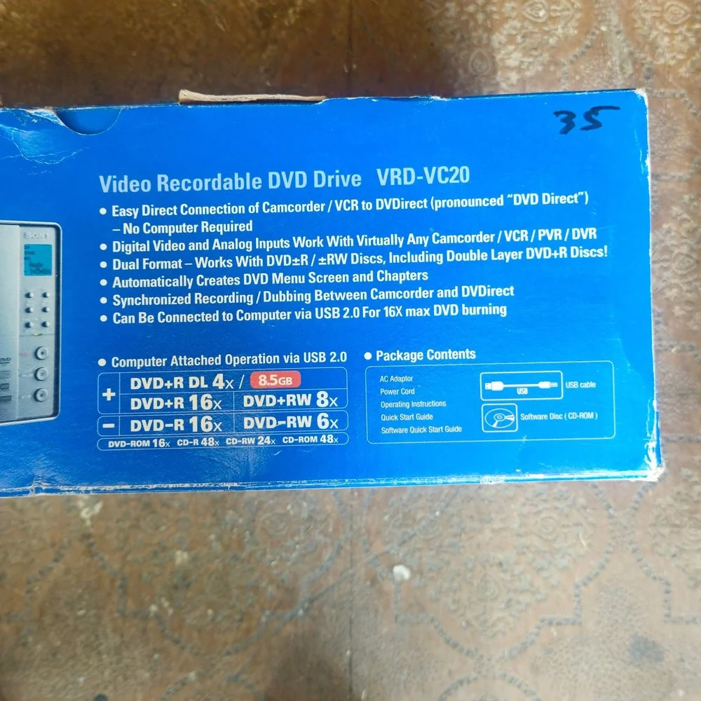 Sony dvdirect vrd